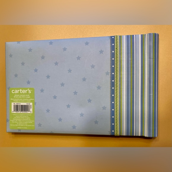 NWOT-set of 2 Carters Baby Books for Boy My Baby Book and Baby Shower Memories - Picture 7 of 7